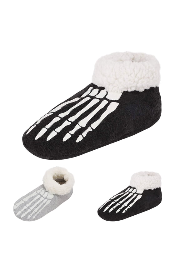 Halloween Bed Slippers for Women Cute Cartoon Non-Slip Womens Shoes Memory Foam Soft Plush Cozy Arch Support Halloweens Gifts for Women