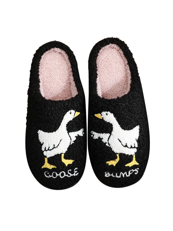Halloween Slipper Socks for Women Soft Plush Spooky Skeleton Goth Cute Winter Holiday Shoes Memory Foam Slippers Anti- Sole Warm Lining Bedroom Slippers for House Halloweens Couples Gifts