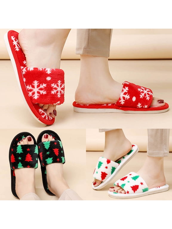 Halloween Slippers for Women Boo Ghost Pumpkin Non- Sole Flat Slides Shoes Memory Foam Fun Cute Lined Warm Plush Bedroom Shoes Scuff