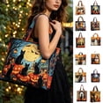 thumbnail image 1 of ibiyuan Halloween Tote Bag, Vintage Trick or Treat Shoulder Bag Gift Candy Bag Large Capacity for Party Favor Supplies, 1 of 6