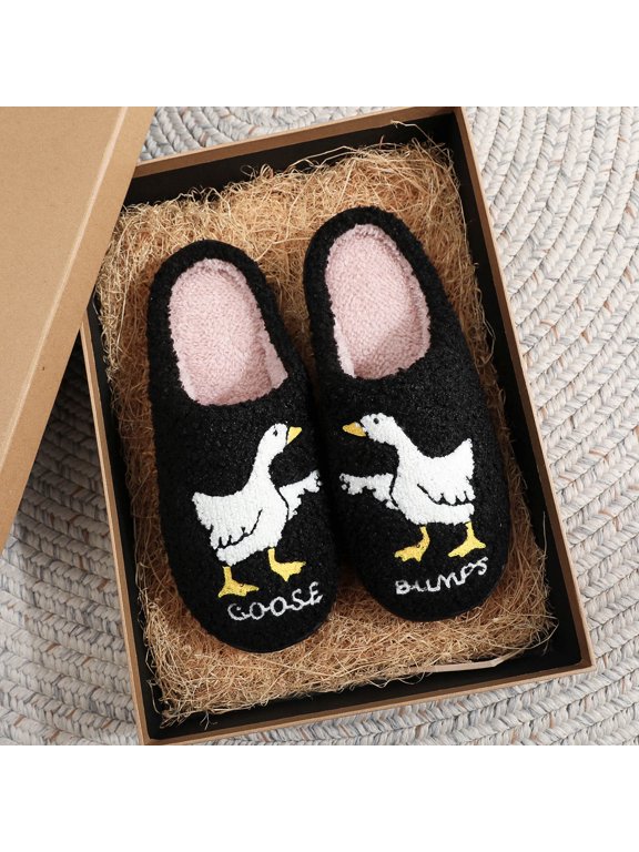 Halloween Warm House Slippers for Women Bow Pumpkin Embroidered Anti-Skid Gothic Shoes Knit Memory Foam Fun Cute Warm Lining Mens House Shoes Indoor Outdoor