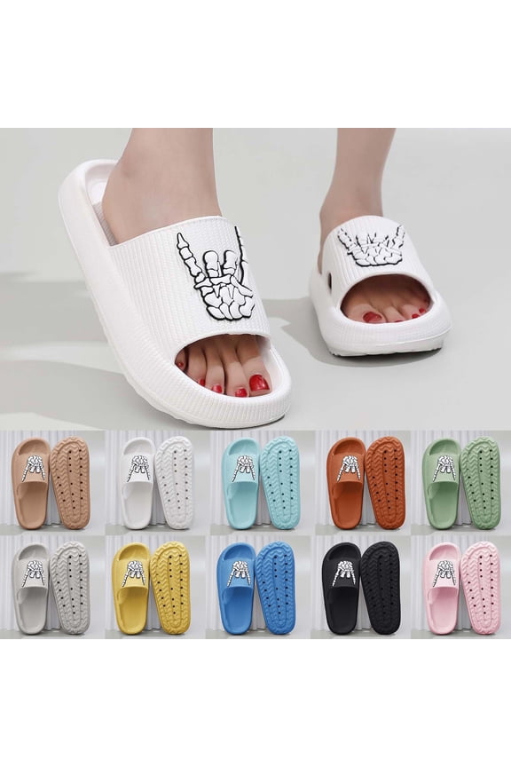 Halloween Womens Slippers Size 10 Fuzzy Soft Boo Ghost Pumpkin Gothic Shoes Memory Foam Non- Lined House Shoes for Women Indoor Outdoor Halloweens Gifts for Women