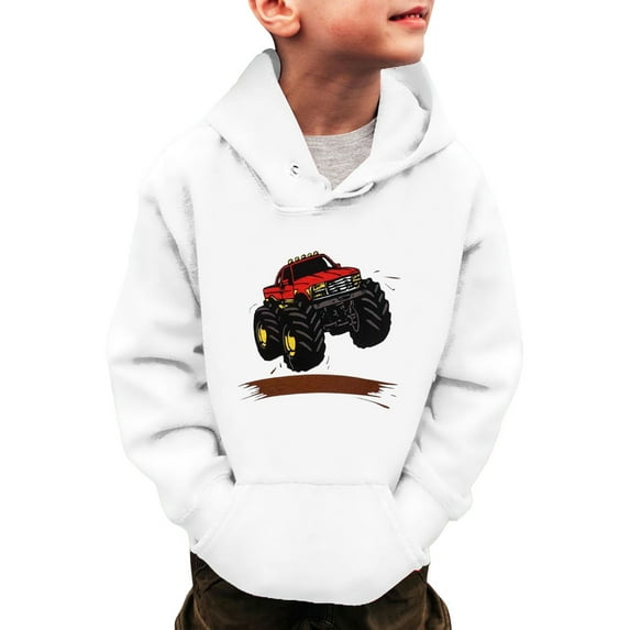 ibiyuan Hoodies For Boys 10-12 Back To School Fashion Little Boys Girls Dinosaur Cars Sweatshirts Long Sleeve Hooded Pullover Toddler Kids Winter Warm Shirt Sweater Tops 3 14Years,White,13-14 Years