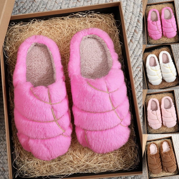 ibiyuan Men Slippers Non-Skid Sherpa Lining Warm Plush Bedroom Shoes Scuff Memory Foam Slippers Fuzzy Plush Arch Support Wide Widths Birthday Gifts for Mom