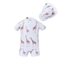 thumbnail image 1 of ibiyuan Infant Swimsuit Boy Boys Swimwear Set With Hat For Toddlers 1 6 Years Summer Beach Outfit Comfortable Swimsuit,3-4 Years, 1 of 3