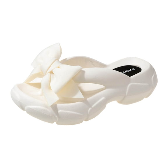 ibiyuan Jelly Flip Flops for Women Black Thong Sandals Non- Thick Sole Women House Slippers Cushioned Orthofeet Shoes for Women