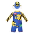 thumbnail image 1 of ibiyuan Baby Boy Rash Guard Swimsuit Boys Swimwear With Hat Summer Beach Outfit For Toddlers And Kids 1 6 Years Comfortable Swim Suit For Swimming Pool Party,3-4 Years, 1 of 2
