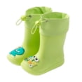 thumbnail image 1 of ibiyuan Kids Rain Boots Waterproof Boot Lightweight Cute Cartoon Pattern Kids Toddler Rubber Rainboots with Adjustable Drawstring Non- Sole Shoes Flexible Durable Outdoor Easy-On Handles,13.5, 1 of 8