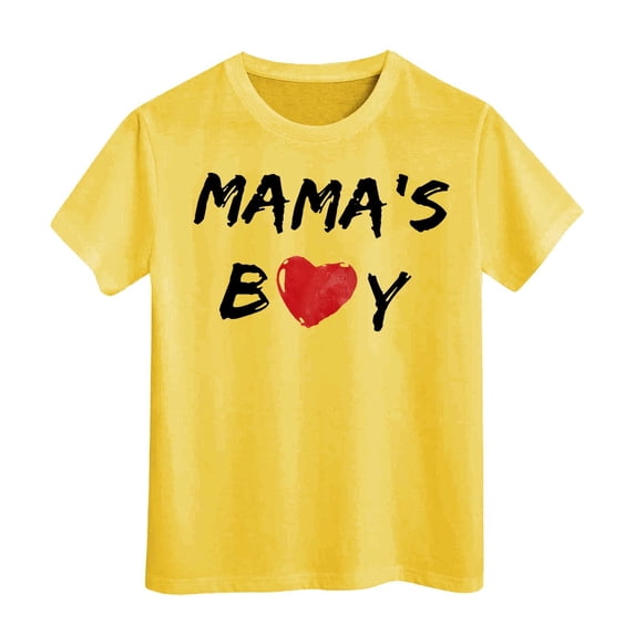 ibiyuan Little Boy Clothes,MAMA'S BOY Toddler Boy Shirt Baby Tee