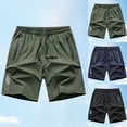 thumbnail image 1 of ibiyuan Men's Quick Dry Athletic Shorts Stretchy Workout Shorts Elastic Waist Mens Casual Shorts Drawstring Athletic Shorts for Men Gym Shorts Men Running Workout Gym Shorts with Pockets, 1 of 4