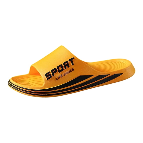 ibiyuan Men's Slippers Mens Slides Non Open Toe Dressy Sandals Fashion Shower Shoes for College Dorm for Indoor & Outdoor