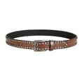 thumbnail image 1 of ibiyuan Mens Black Belt Western Cowboy Belt with Bull Buckle Floral Embossed Design Adjustable Fashion Accessory for Daily Wear and Parties, 1 of 6