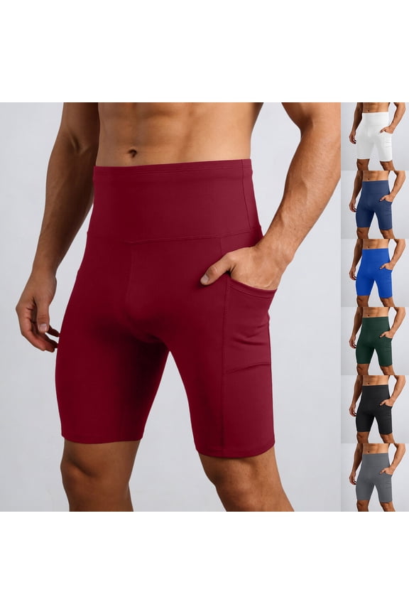 Mens Compression Shorts Mens Gym Shorts Quick Dry Running Workout Underwear, Athletic Base Layer Shorts