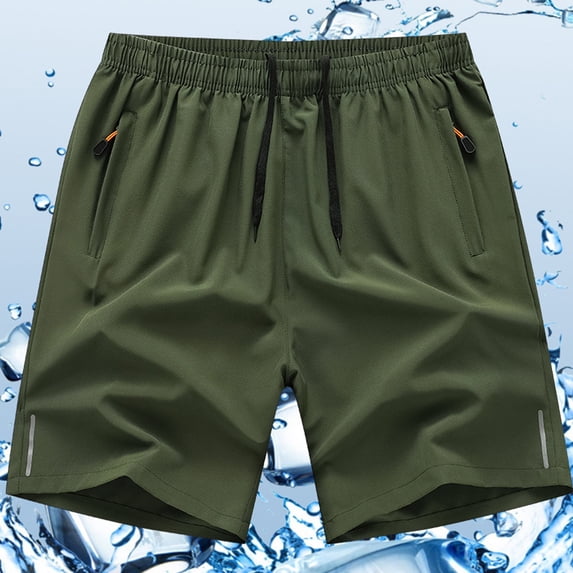 ibiyuan Mens Quick Dry Shorts Stretchy Mens Running Shorts Elastic Waist Mens Casual Shorts Drawstring Athletic Work Short Pants Mens Basketball Shorts Running Workout Gym Shorts with Pockets