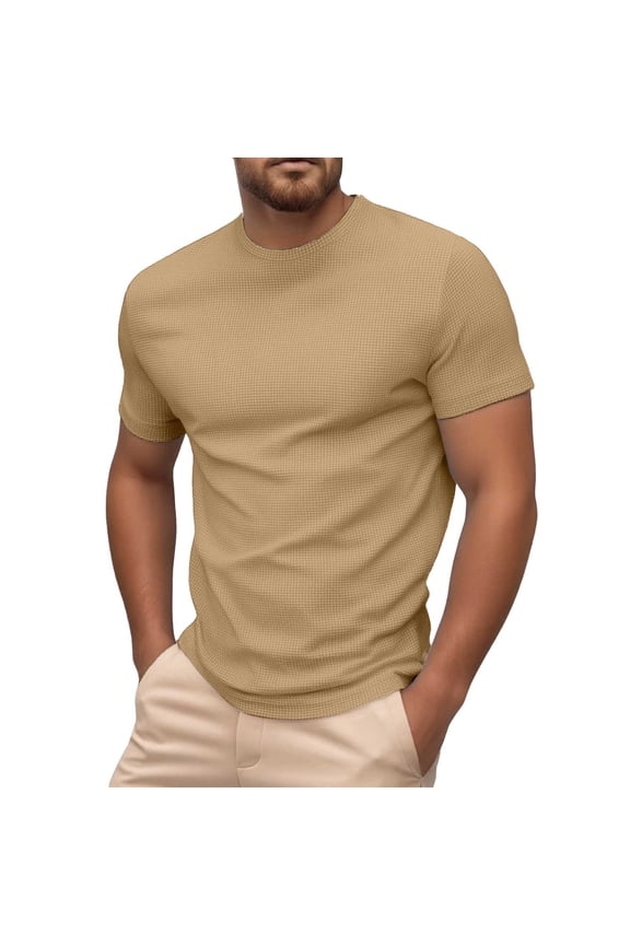 Mens T Shirts Multipack Crewneck Short Sleeve Tshirts Comfort Mens Muscle Henley Shirts Summer Plain Basic Tees Men Tops