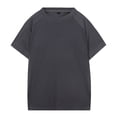 thumbnail image 1 of ibiyuan Mens White T Shirts Round Neck Short Sleeves Streetwear Casual Mens White Tee Shirts Summer Solid Color Tee Tops Tops, 1 of 9