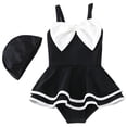 thumbnail image 1 of Girls Bathing Suits Size 14-16 One Piece Bikini Tropical Printed 3t Bathing Suit Girl Adjustable Straps Tankini Sets with Chest Pad Ruffle Girls' Swimwear, 1 of 3