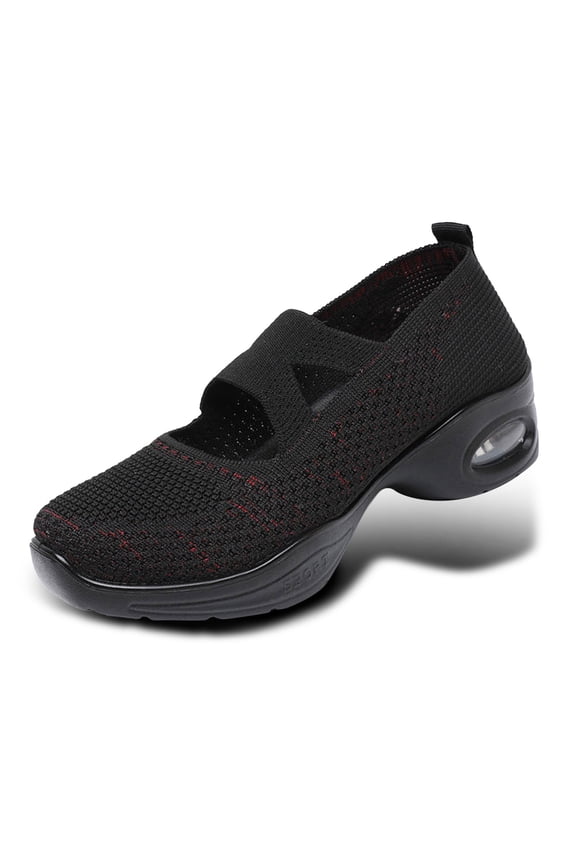 Orthopedic Dress Sneakers Women Arch Support Women's Walking Shoes Mesh Knitted Non- Sole Womens Sneakers Breathable Hands-Free Womens Mary Jane Shoes Workout Gym Shoes