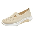 thumbnail image 1 of ibiyuan Orthopedic Sandals for Women Arch Support Women's Walking Shoes Knit Upper Embroidery Walking Anti-Skid Women Sneakers Soft Hands Free Mary Jane Shoes Women Workout Gym Shoes, 1 of 8