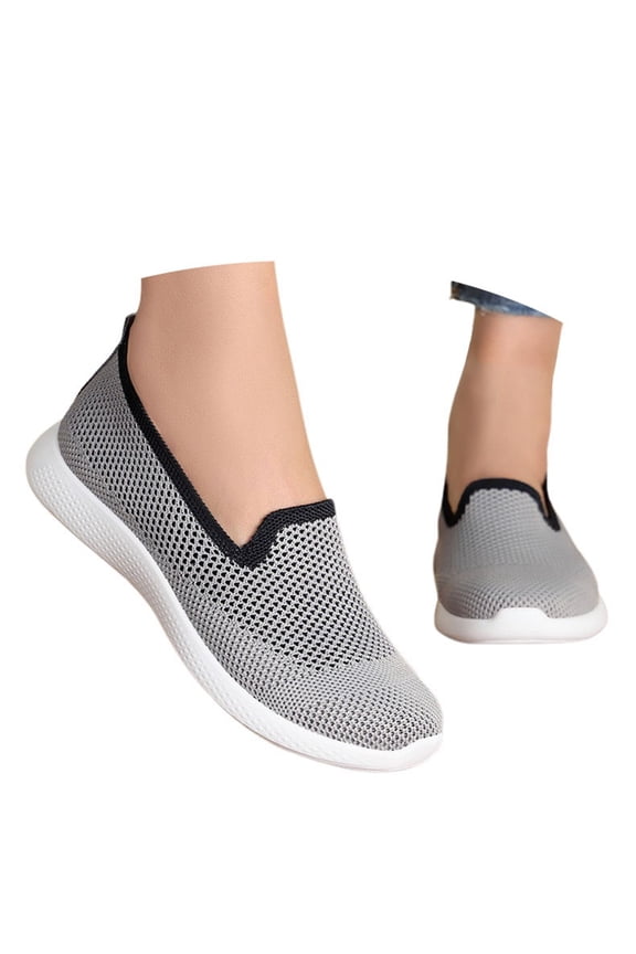Orthopedic Sandals for Women Mesh Knitted Wide Walking Shoes for Women Adjustable Upper Non- Sole Women Sock Sneakers Casual Hands-Free Mary Jane Flats Go Walk Shoes