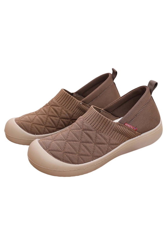 Orthopedic Shoes for Women Adjustable Upper Walking Shoes for Women Mesh Knitted Closed Toe on Women's Sneakers Classic Hands Free Mary Jane Shoes Pull-On Shoes