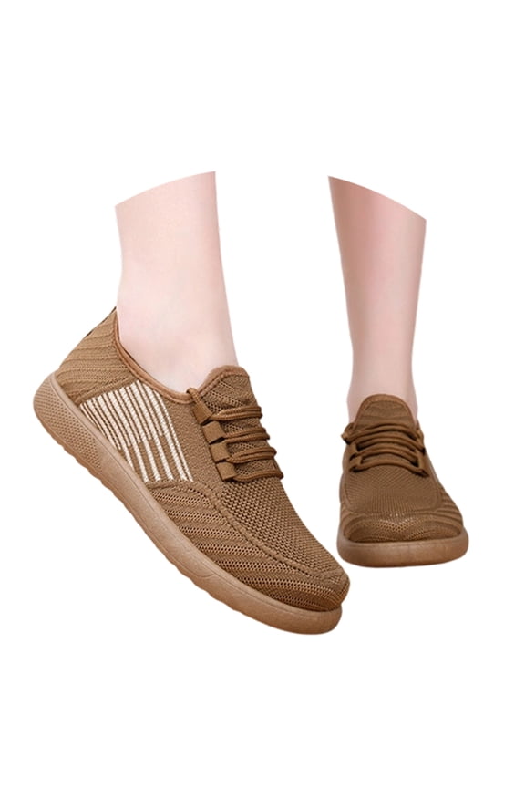Orthopedic Walking Shoes for Women Adjustable Upper Women Walking Shoes Mesh Knitted on Womens Sneakers Breathable Hands-Free Womens Mary Jane Shoes Barefoot Shoe