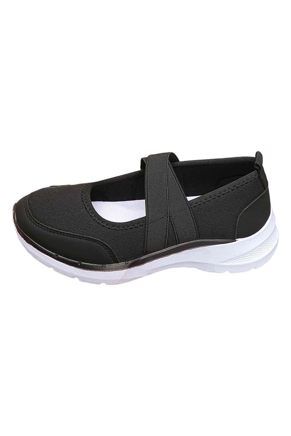 Orthopedic Walking Shoes for Women Mesh Knitted Womens Walking Shoes Arch Support on Womens Casual Sneakers Soft Hands Free Mary Jane Flats Go Walk Shoes