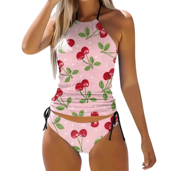 ibiyuan Plus Size Swimsuit Womens 2 Piece Women Blouson Bathing Suit with Pockets 2026 Modest Swimwear Tie Dye Women Swimsuits,Hot Pink