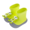 thumbnail image 1 of ibiyuan Rain Boots Kids Waterproof Boot Flexible Cute Printed Rubber Rain Shoes Boys Girls with Adjustable Drawstring Non- for Toddler/little Kid/big Kid Easy-On Handles,6-7 Years, 1 of 3