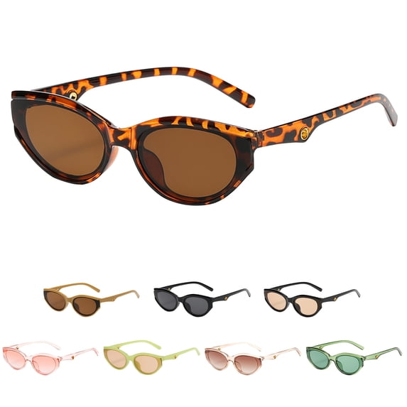 ibiyuan Retro Polarized Aviator Sunglasses for Women Unisex Retro Wide Leg Small Sunglasses Summer Transparent Multicolor Fashion Shades