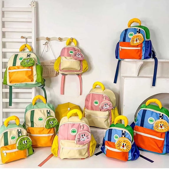 ibiyuan School Backpacks Animal Print Lightweight School Bag for Ages 3rd 4th 5th 6th, Daycare, Primary School, Park, Travel, Outings, Playground, Picnic