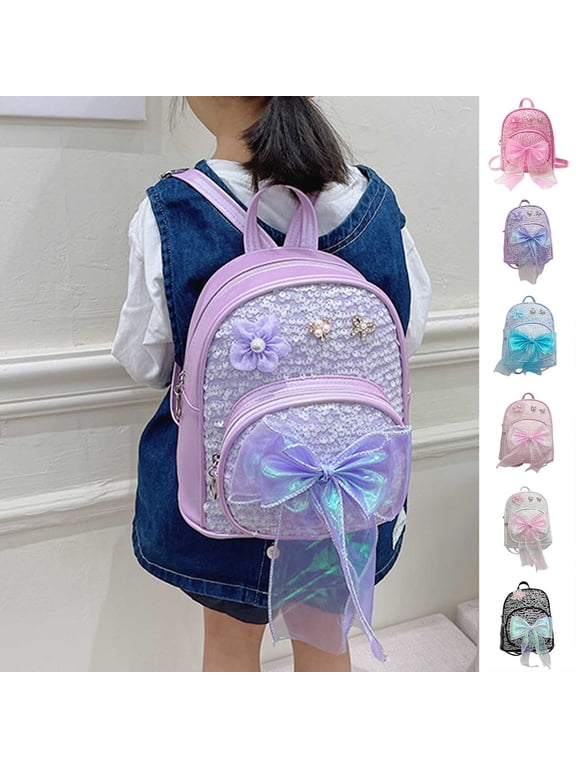 School Backpacks Sequin Design Stylish Durable Lightweight School Bag for Ages 3rd 4th 5th 6th, Daycare, Leisure, Daily Campus