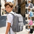 thumbnail image 1 of ibiyuan School Bag for High School University for Ages 6th 7th 10th 12th Mesh Gym Daypack Wide Breathable Straps Compact Frame for After Class Outdoor Weekend Activities, 1 of 5