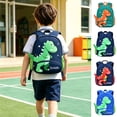 thumbnail image 1 of ibiyuan School Bag for Primary School for Ages 3rd 4th 5th 6th Adorable Dinosaur Lightweight Compact Double Shoulder Pack for Daily Travel Casual Campus Use, 1 of 5