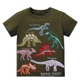 thumbnail image 1 of ibiyuan Shirt Girls,Children's Cartoon Dinosaur Short Sleeved T Shirt Top, 1 of 9
