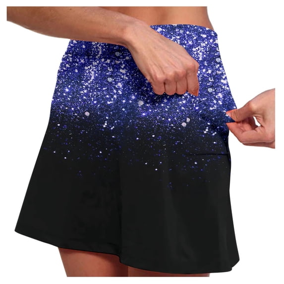 ibiyuan Short Skirts For Women Womens Skorts with Pockets Tummy Control High Waist Athletic Skirts Casual Plus Size Elastic Tennis Yoga Golf Shorts