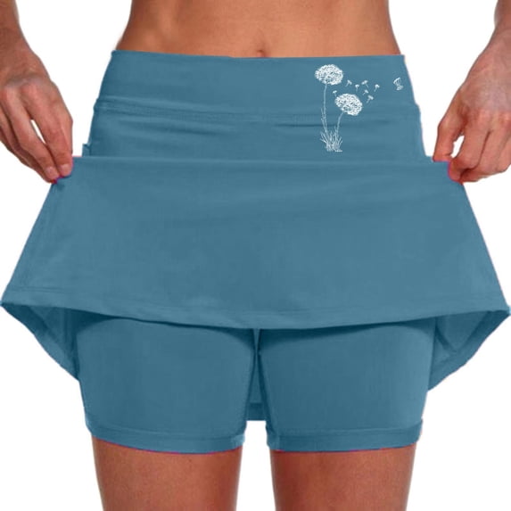 ibiyuan Short Skirts For Women Trendy Summer Tennis Skorts for Women Lightweight Golf Athletic Skirts with Shorts Underneath Summer Workout Pickleball Activewear