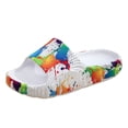 thumbnail image 1 of ibiyuan Slippers with Arch Support for Women Slides for Men Fashion Womens Shower Shoes Non Open Toe Womens Sandals Wide Width Cushioned Thick Sole, 1 of 6