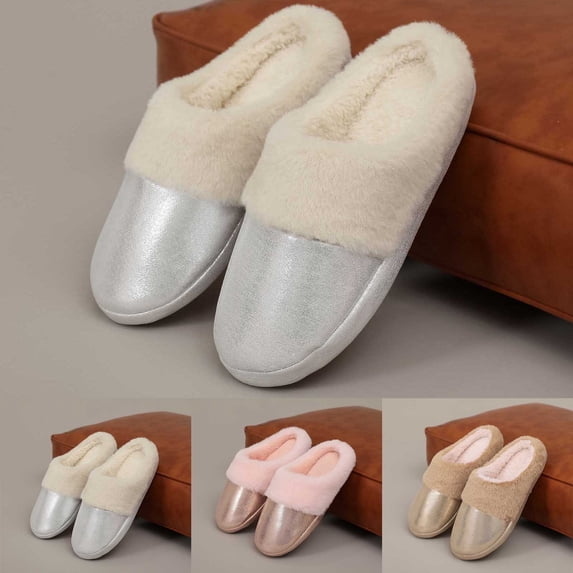 ibiyuan Slippers Women Non- Lined Chenille House Shoes Indoor and ...