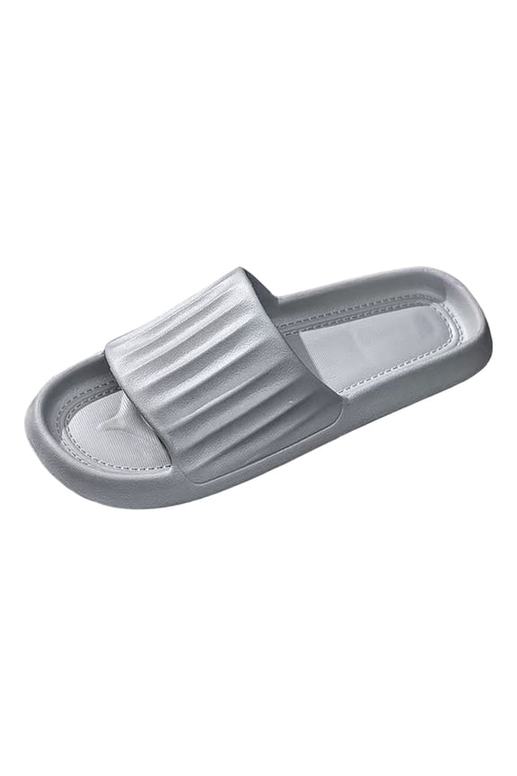 Slippers for Men Cloud Slides for Women Breathable Mens Beach Shoes Non Open Toe Walking Sandals for Women with Thick Cushioned Sole