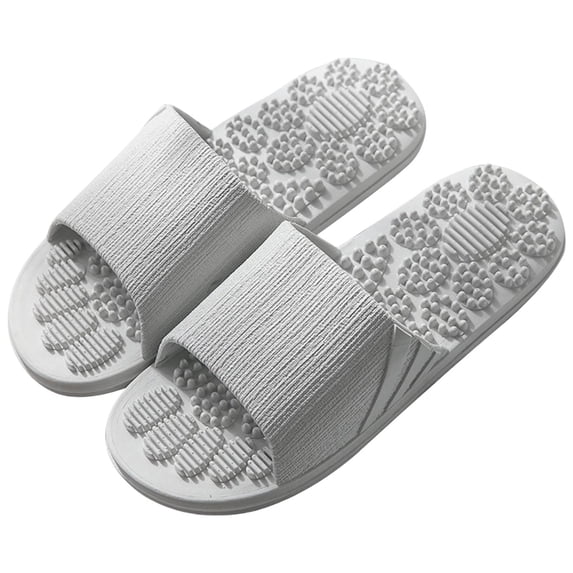 ibiyuan Slippers for Men Indoor Mens Slides Cushioned Shower Shoes Women Non Non Open Toe Womens Sandals Comfortable Eva Sole