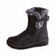 thumbnail image 1 of ibiyuan Snow Boots Women Winter Outdoor Boots For Cold Weather Thickened Warm Comfortable Footwear,Black, 1 of 8