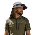 thumbnail image 1 of ibiyuan Solar Fan Hat Outdoor Sun Wide Brim Fishing Hat Usb Charging Adjustable Speeds Fishing Hat Baseball Cap 2-In Hands-Free Hats Fans Mens Sun Hat Fan Hat for Camping & Beach, 1 of 3