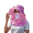 thumbnail image 1 of ibiyuan Solar Fan Hat Outdoor Wide Brim Solar Fan for Men Women Solar Powered Fan Hat Fishing Hat for Men 2-In Hands-Free Hat Fan Mens Sun Hat for Fishing, Hiking Camping, Beach, 1 of 1
