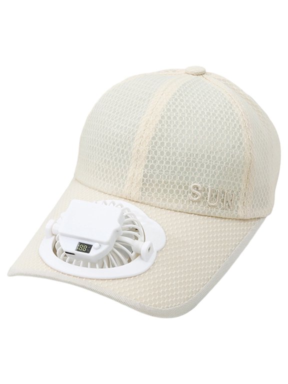 Solar Fan Hat for Women Sun Wide Brim Fishing Hat Solar Powered Fan Hat Fishing Hat for Men 2-In Hands-Free Hat Fan Sun Hats for Women Fan Hat for Camping & Beach