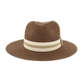 thumbnail image 1 of ibiyuan Straw Hats For Women Packable,Hat Female Spring And Summer Small Fresh Seaside Holiday Foldable Hat, 1 of 2