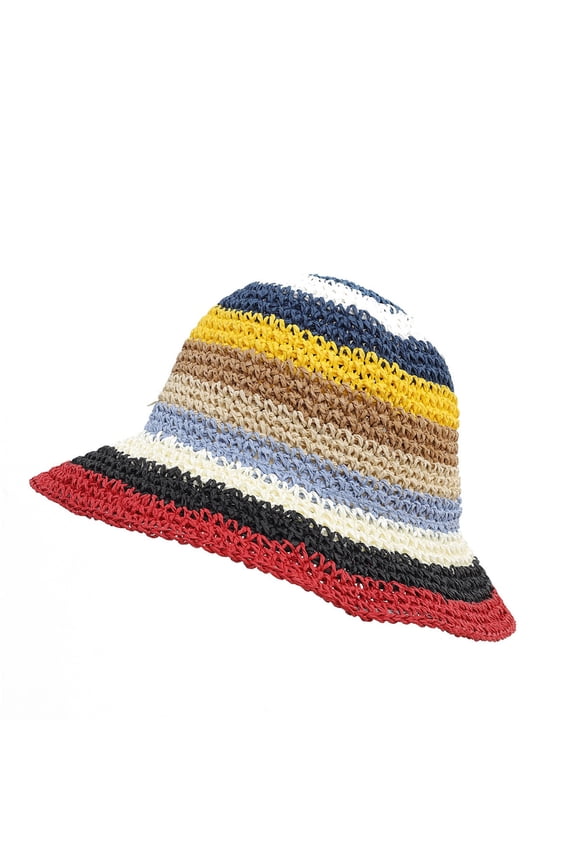 Straw Hats For Women UPF 50+,Handwoven Beach Hat For – Light Sun Hat With Rainbow Photo Perfect Breathable Sun For Summer