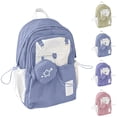 thumbnail image 1 of ibiyuan Student Backpack Comfortable School Bag Large Capacity with Pockets Cute Bow Back To School Daily Use / Everyday Carry,One Size,Light Blue, 1 of 5