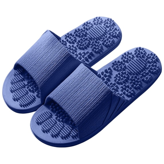 ibiyuan Summer House Slippers for WoMen's Slides Quick Dry Mens Beach Shoes Non Open Toe Comfortable Walking Sandals for Women with Thick Cushioned Sole