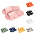 thumbnail image 1 of ibiyuan Summer House Slippers for Women Womens Walking Sandals Non- Dressy Women's Slides Open Toe Rubber Sole Mens Casual Shoes for Causal Walking Work Vacation, 1 of 6
